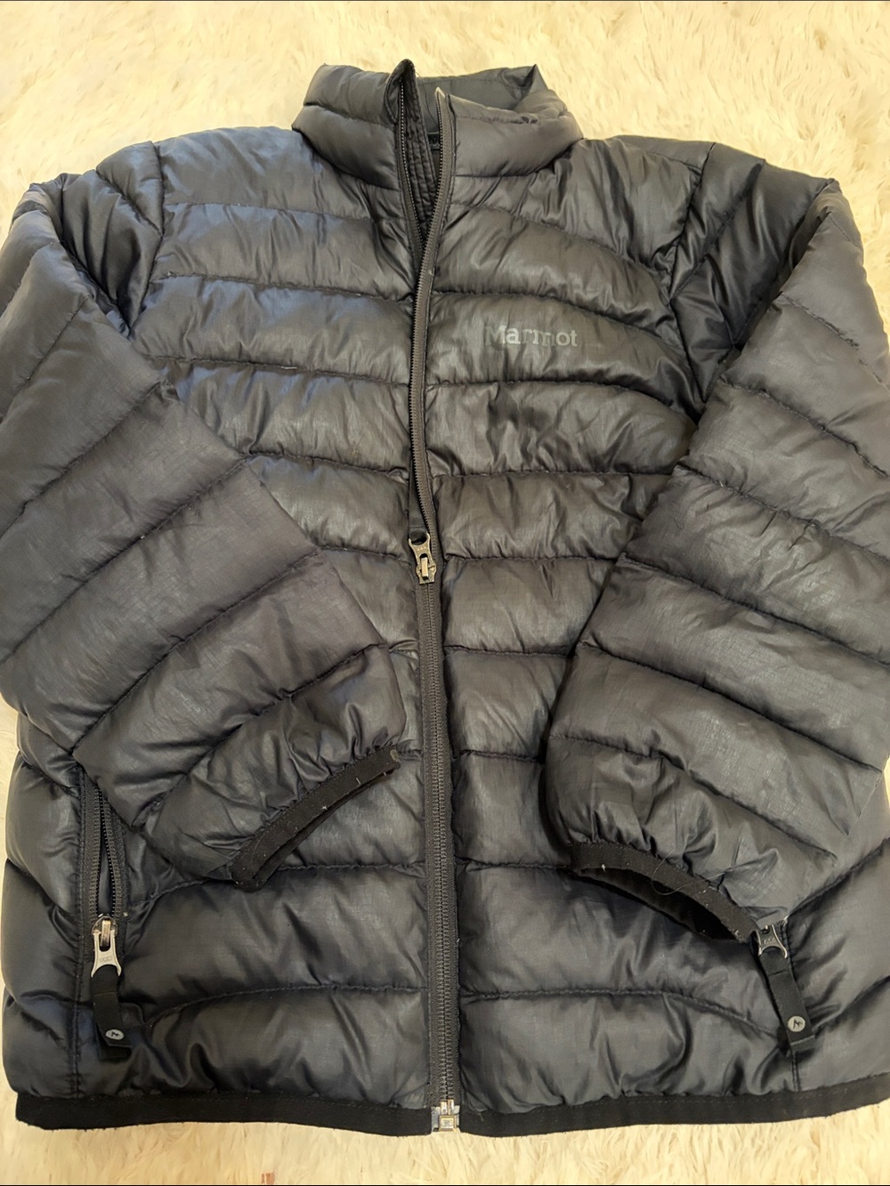 Marmot Men's Dark Gray Quilted Puffer Jacket